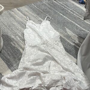 Elegant White Lace Dress